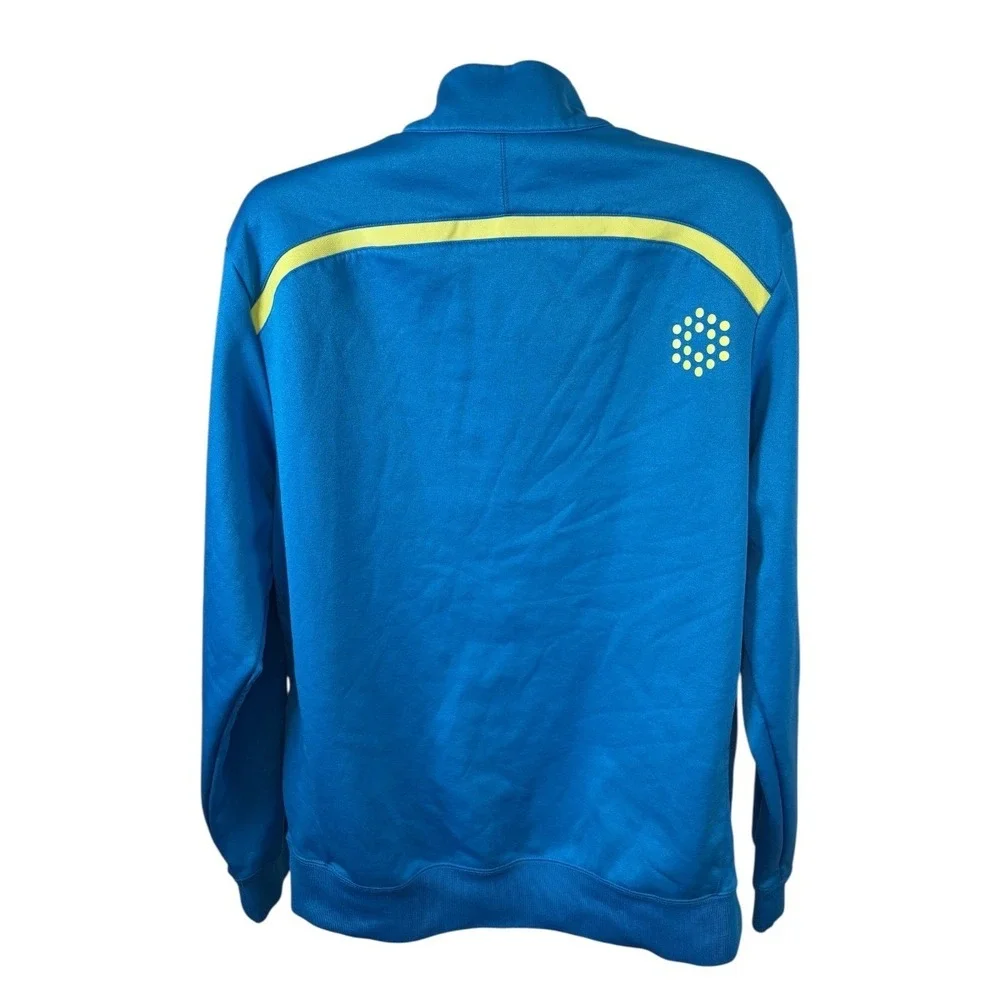 Puma Golf Mens XL Blue Quarter Zip Pullover Performance Sweatshirt 563072